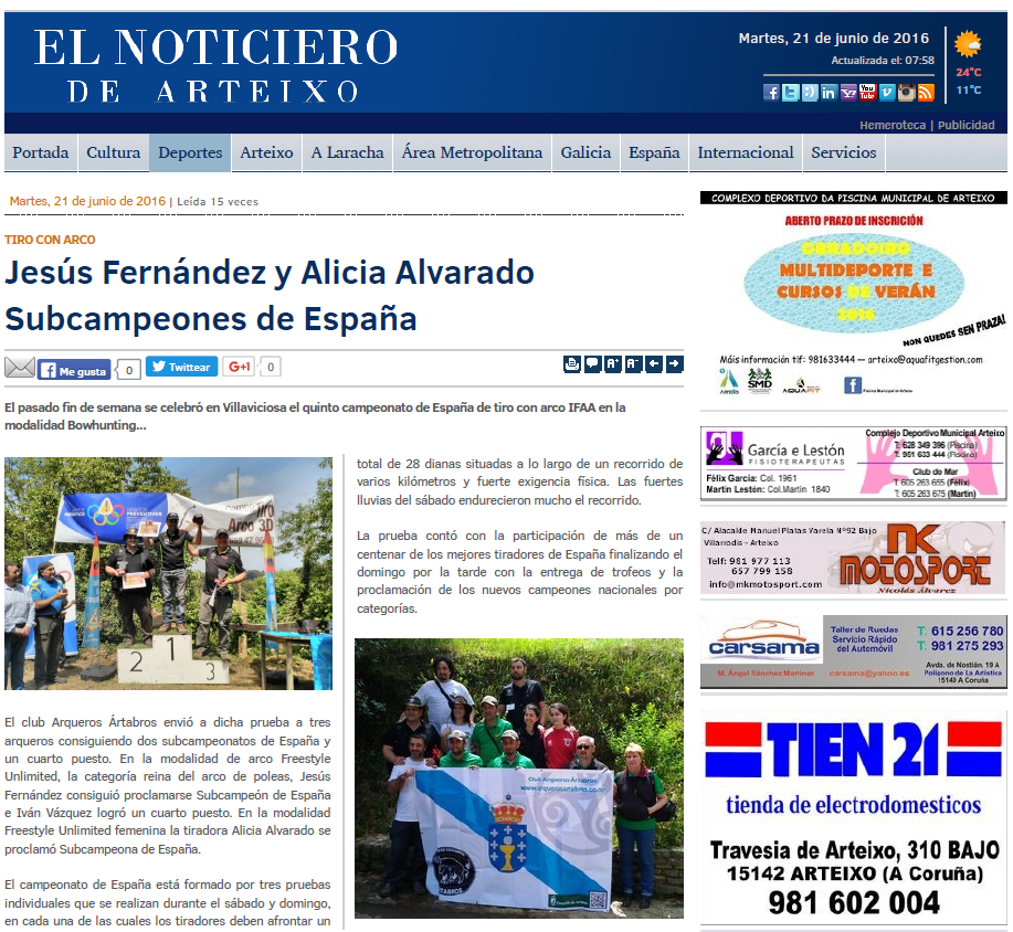 Jesús Fernández y Alicia Alvarado logran dos subcampeonatos de españa